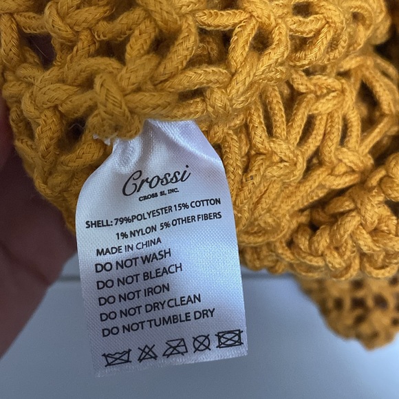 Handbag Crochet Mustard - Picture 3 of 3